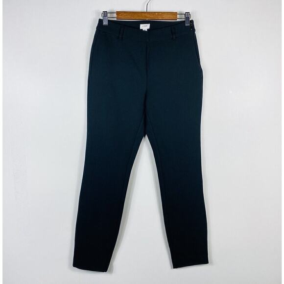 J. Crew Size 6 Ponte Slim Work Pants Black L1308 Work Career Business - Picture 3 of 6